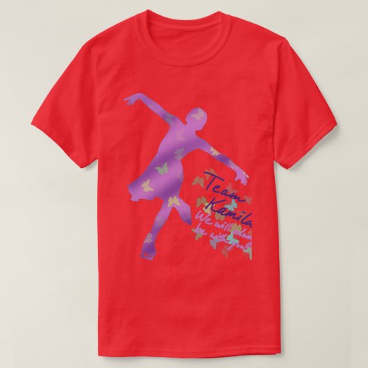 チームKamila Kamila Valieva in memoriam 2 Tシャツ (デザイン正面)