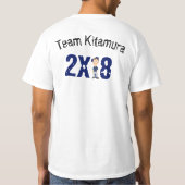 チームKitamura 2X18の限定版のワイシャツ Tシャツ (裏面)