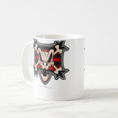 チームKrawkの島のロゴ コーヒーマグカップ (正面左)