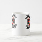 チームKrawkの島のロゴ コーヒーマグカップ (中央)