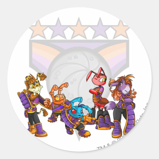 チームKreludorグループ ラウンドシール (正面)