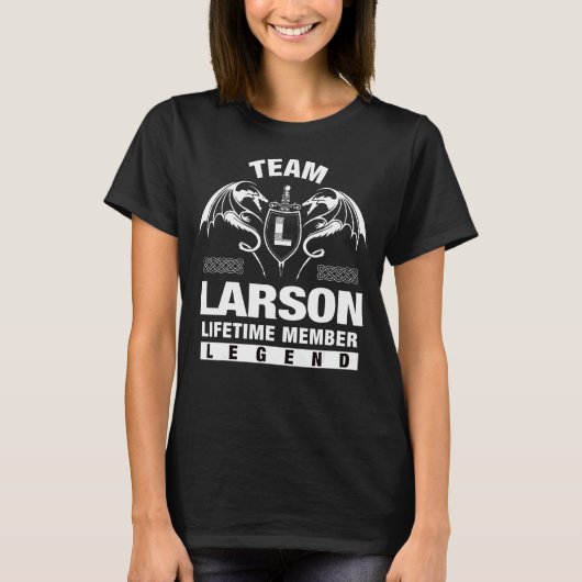 チームLarsonライフタイムメンバー Tシャツ (正面)