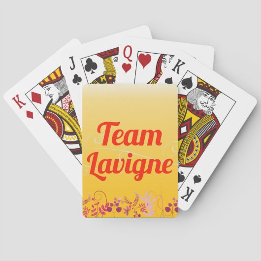 チームLavigne トランプ (裏面)