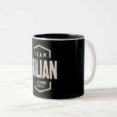 チームLukeライフタイムメンバパーソナライズされたー名 ツートーンマグカップ (正面右)