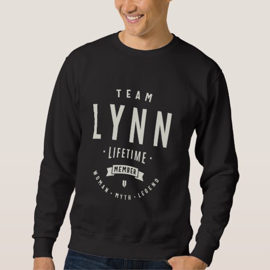 チームLynnライフタイムおもしろいメンバ名Lynn スウェットシャツ (正面)