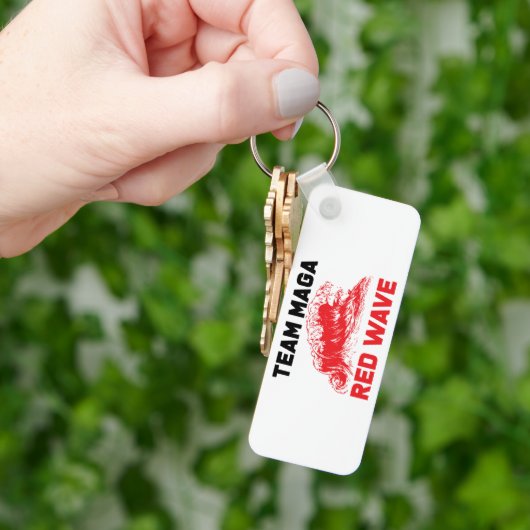 チームmagaレッドウェーブキーチェーン キーホルダー (手)