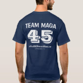 チームMAGA 45 Tシャツ (裏面)