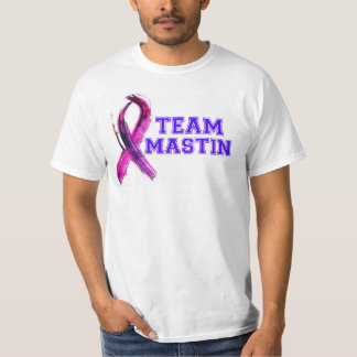 チームMASTIN膵臓癌のTシャツ Tシャツ
