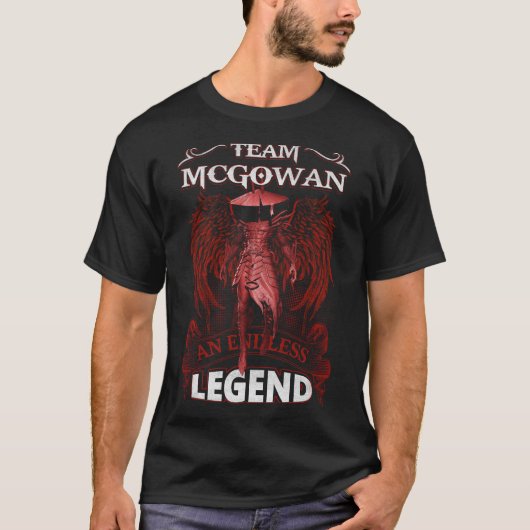 チームMCGOWAN – 無限の伝説 Tシャツ (正面)