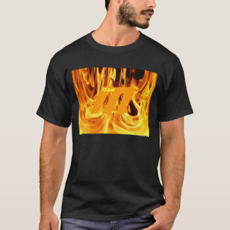 チームMcLlarkyの火のTシャツ(オレンジ"M") Tシャツ