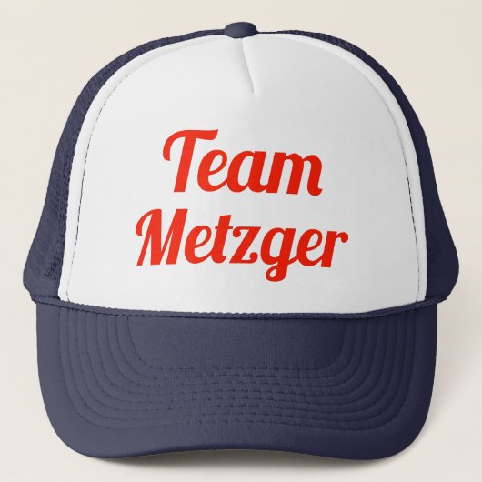 チームMetzger キャップ (正面)