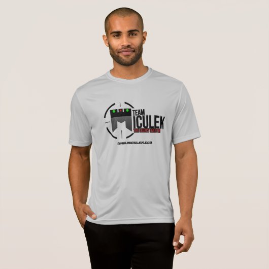 チームMiculekの競争相手の公式の射撃、発砲のワイシャツ Tシャツ (正面フル)