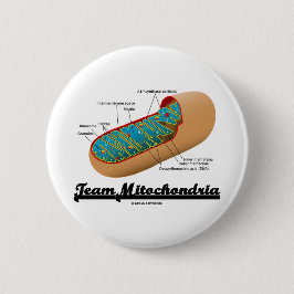 チームMitochondria (Mitochondrionのユーモア) 缶バッジ