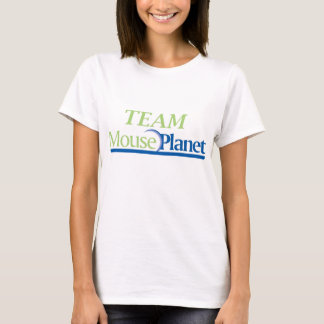 チームMousePlanet WomenのマイクロファイバーTシャツ Tシャツ