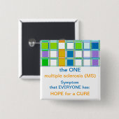 チームMS認識度ボタン多発性硬化症 缶バッジ (正面&裏面)