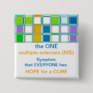 チームMS認識度ボタン多発性硬化症 缶バッジ