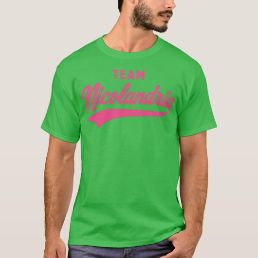 チームNicolandria 楽しいラブカップル Tシャツ (正面)