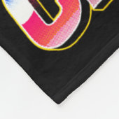 チームNoカルブフラミンゴジムウエイトリフティングボディビル フリースブランケット (角)