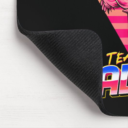 チームNoカルブフラミンゴジムウエイトリフティングボディビル マウスパッド (コーナー)