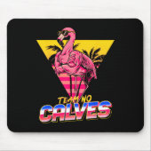 チームNoカルブフラミンゴジムウエイトリフティングボディビル マウスパッド (正面)