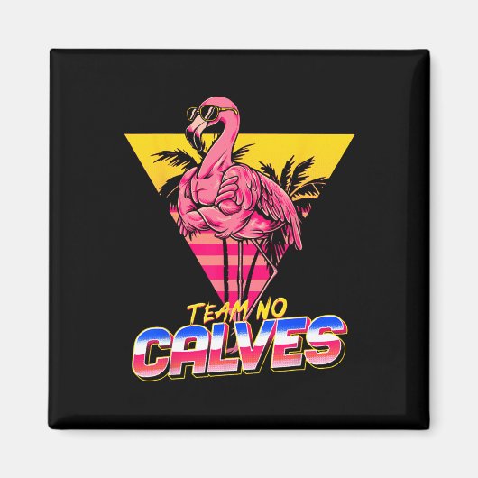 チームNoカルブフラミンゴジムウエイトリフティングボディビル マグネット (正面)