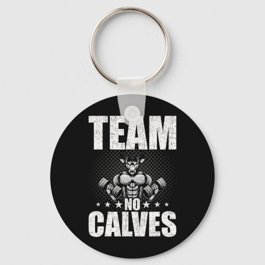 チームNoカルブボディビル重量挙げトレーニング キーホルダー (正面)