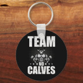 チームNoカルブボディビル重量挙げトレーニング キーホルダー (正面)