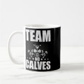 チームNoカルブボディビル重量挙げトレーニング コーヒーマグカップ (左)