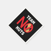 チームNoナットのナッツアレルギー スタンダードカクテルナプキン (角)