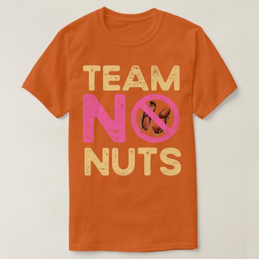チームNo Nuts性女おもしろいの子の一致を明らかにするFam Tシャツ (デザイン正面)
