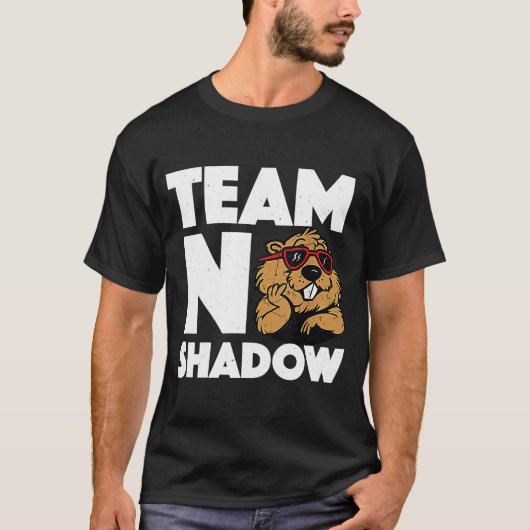 チームNo Shadow Groundhog Day Tシャツ (正面)