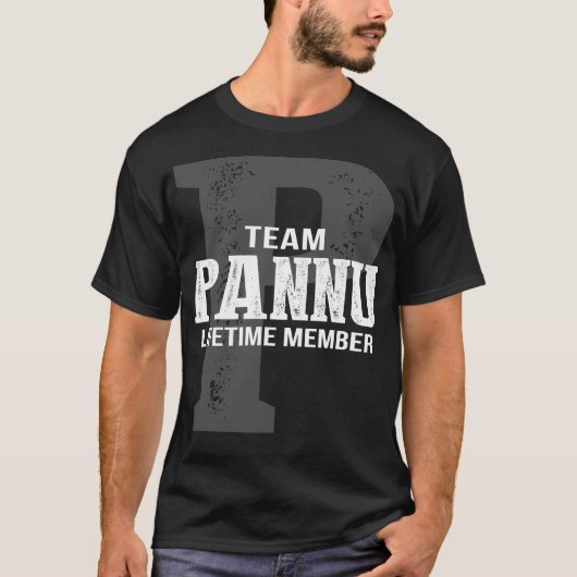 チームPANNUライフタイムメンバー Tシャツ (正面)