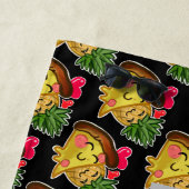 チームPinappleピザ ビーチタオル (インサイチュ)