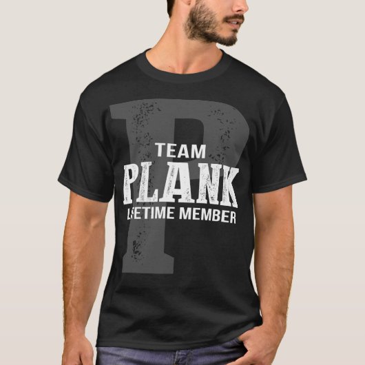 チームPLANKライフタイムメンバー Tシャツ (正面)