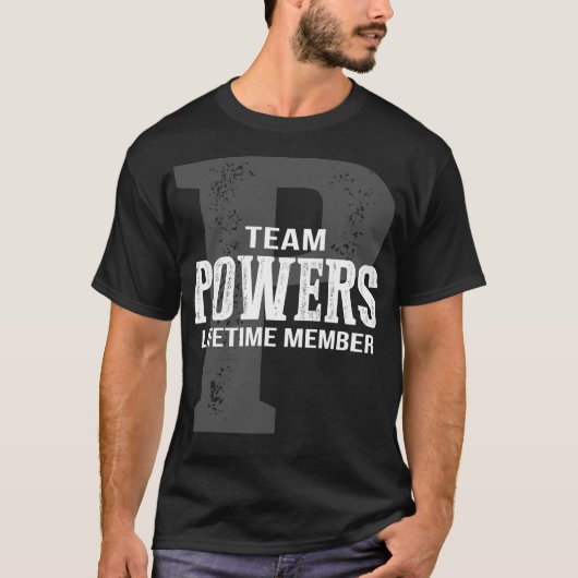 チームPOWERS終身会員 Tシャツ (正面)