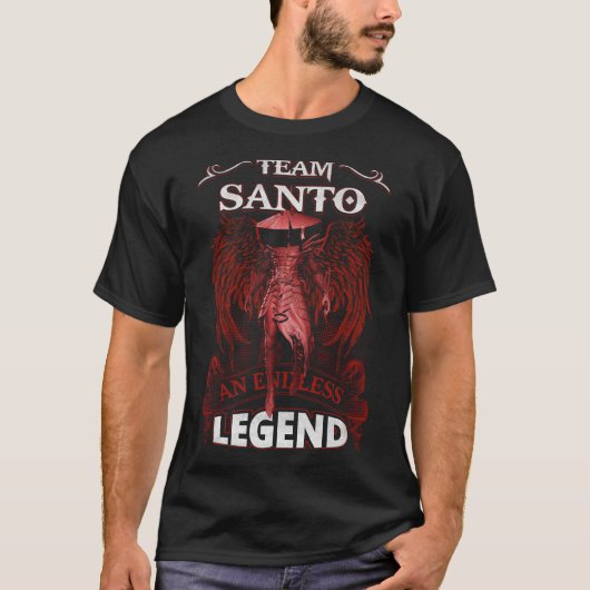 チームSANTO – 無限の伝説 Tシャツ (正面)