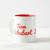 チームSchubert ツートーンマグカップ (正面左)