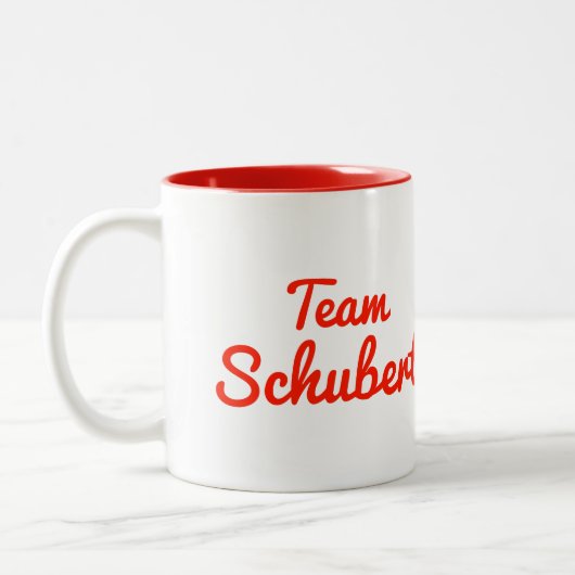 チームSchubert ツートーンマグカップ (左)