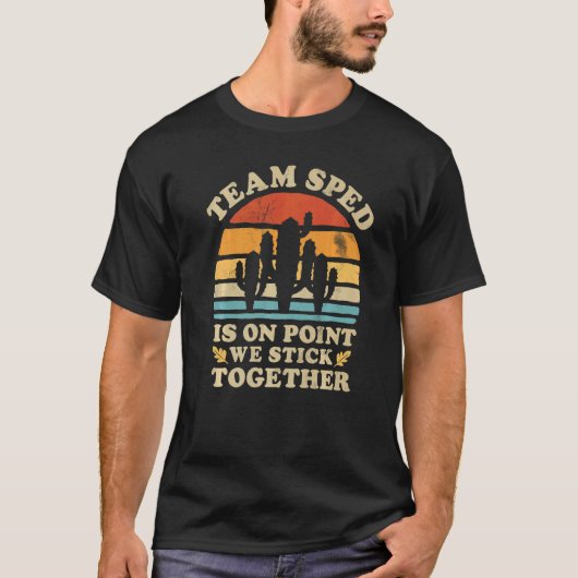 チームSPEDがポイントの特別教育先生府 Tシャツ (正面)