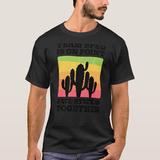 チームSPEDがポイントの特別教育先生府 Tシャツ (正面)