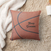 チームSpirit_Basketballの質のlook_Hoopの夢 クッション (ブランケット)