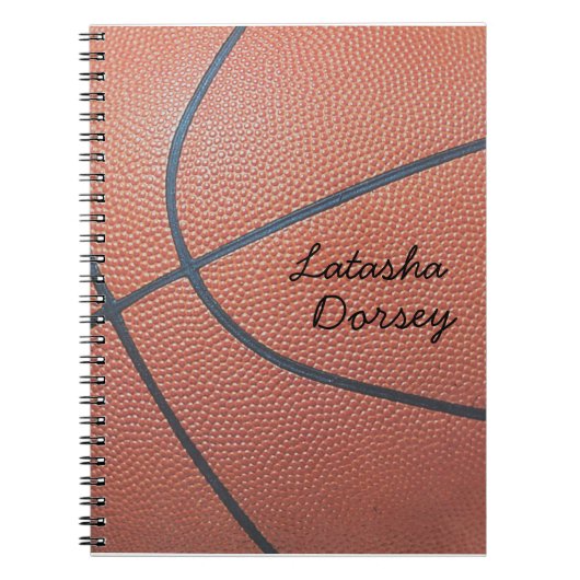 チームSpirit_Basketballのtexture_Autographのスタイル ノートブック (正面)
