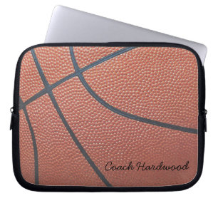 チームSpirit_Basketball Texture_Autographのスタイル ラップトップスリーブ