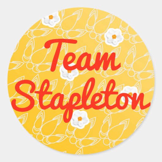 チームStapleton ラウンドシール (正面)