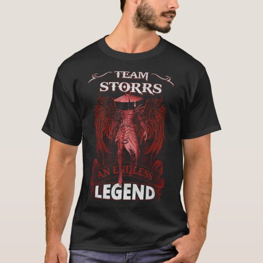 チームSTORRS – 無限の伝説 Tシャツ (正面)
