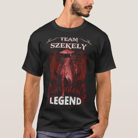 チームSZEKELY – 無限の伝説 Tシャツ (正面)