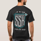 チームTシャツ (シルバー&ティール) Tシャツ (裏面)