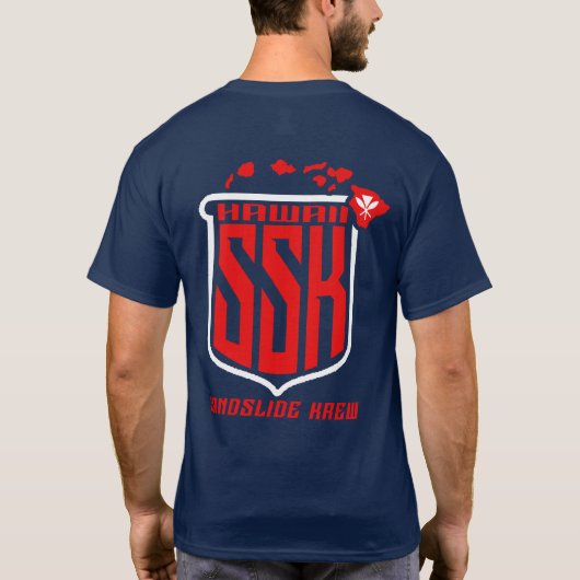 チームTシャツ(赤と白) Tシャツ (裏面)