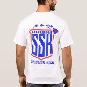 チームTシャツ(赤と青) Tシャツ (裏面)