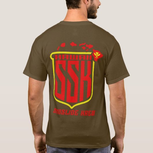 チームTシャツ(赤と黄色) Tシャツ (裏面)